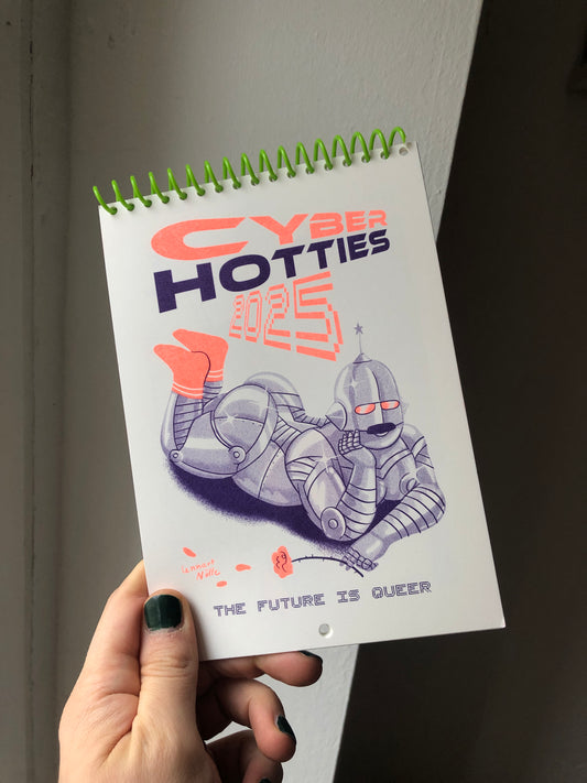 Riso Calendar "CYBER HOTTIES 2025" by Lennart Nölle