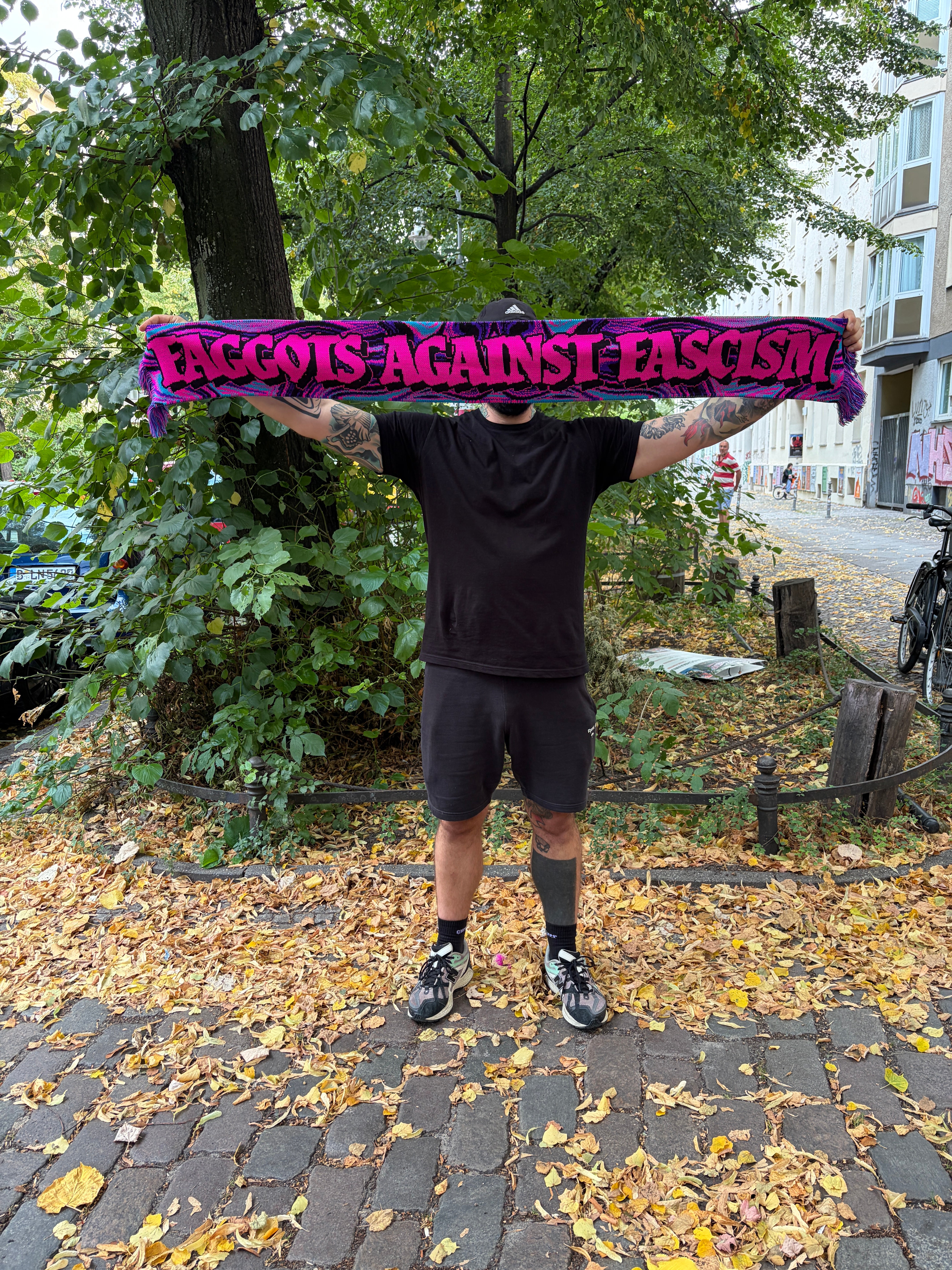 KK Scarf "F*GGOTS AGAINST FASCISM"