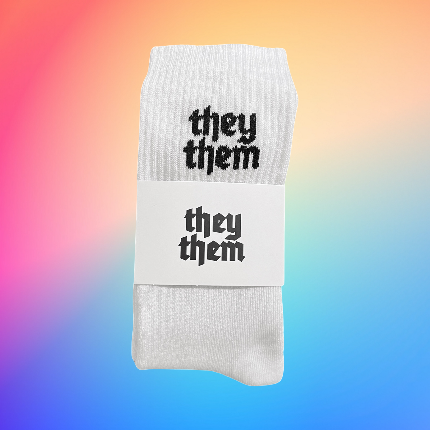 They Them Socks White/Black