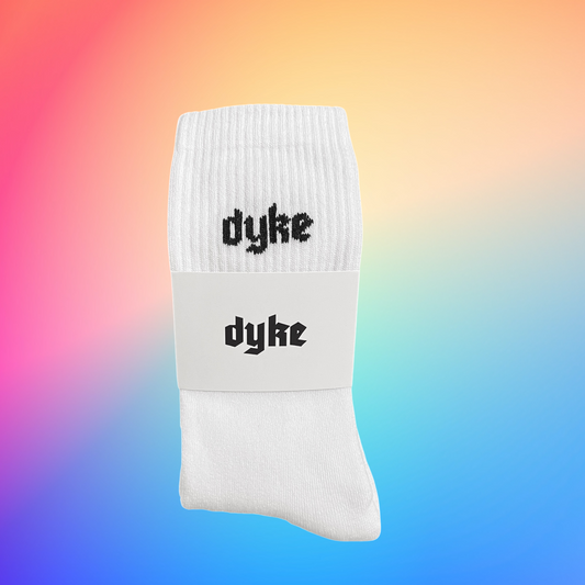 Dyke Socks White/Black