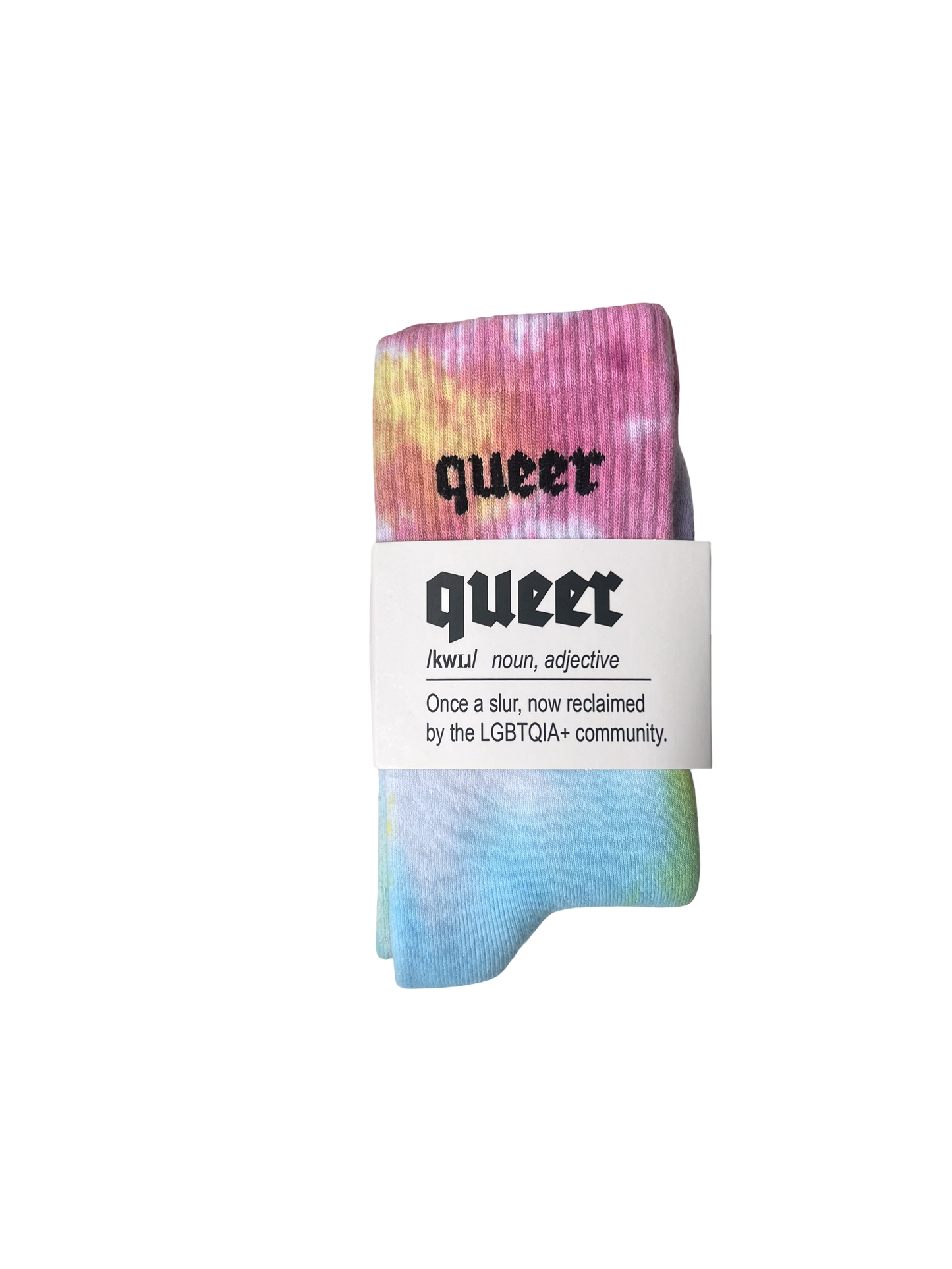 KK Socks "queer" Tie Dye