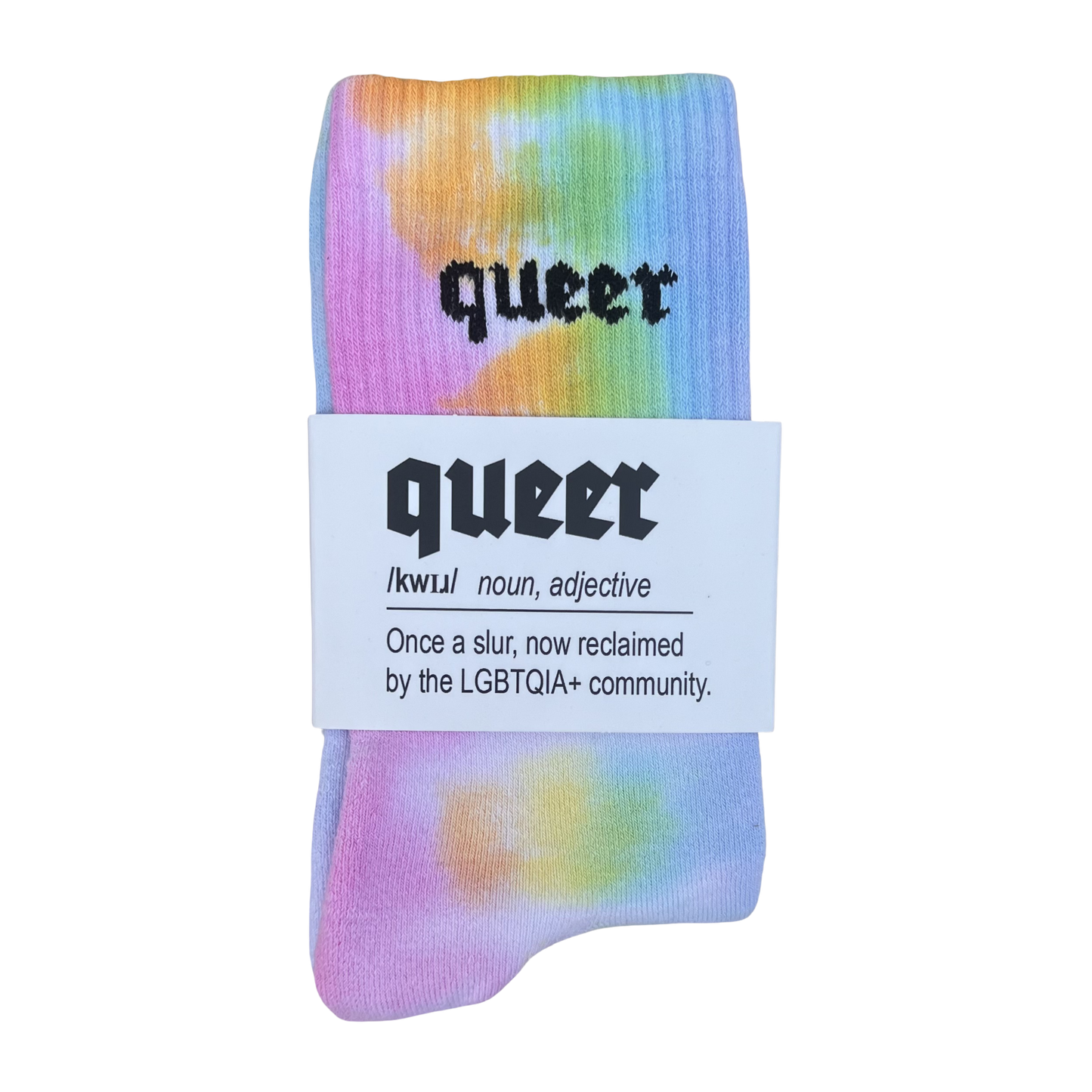KK Socks "queer" Tie Dye