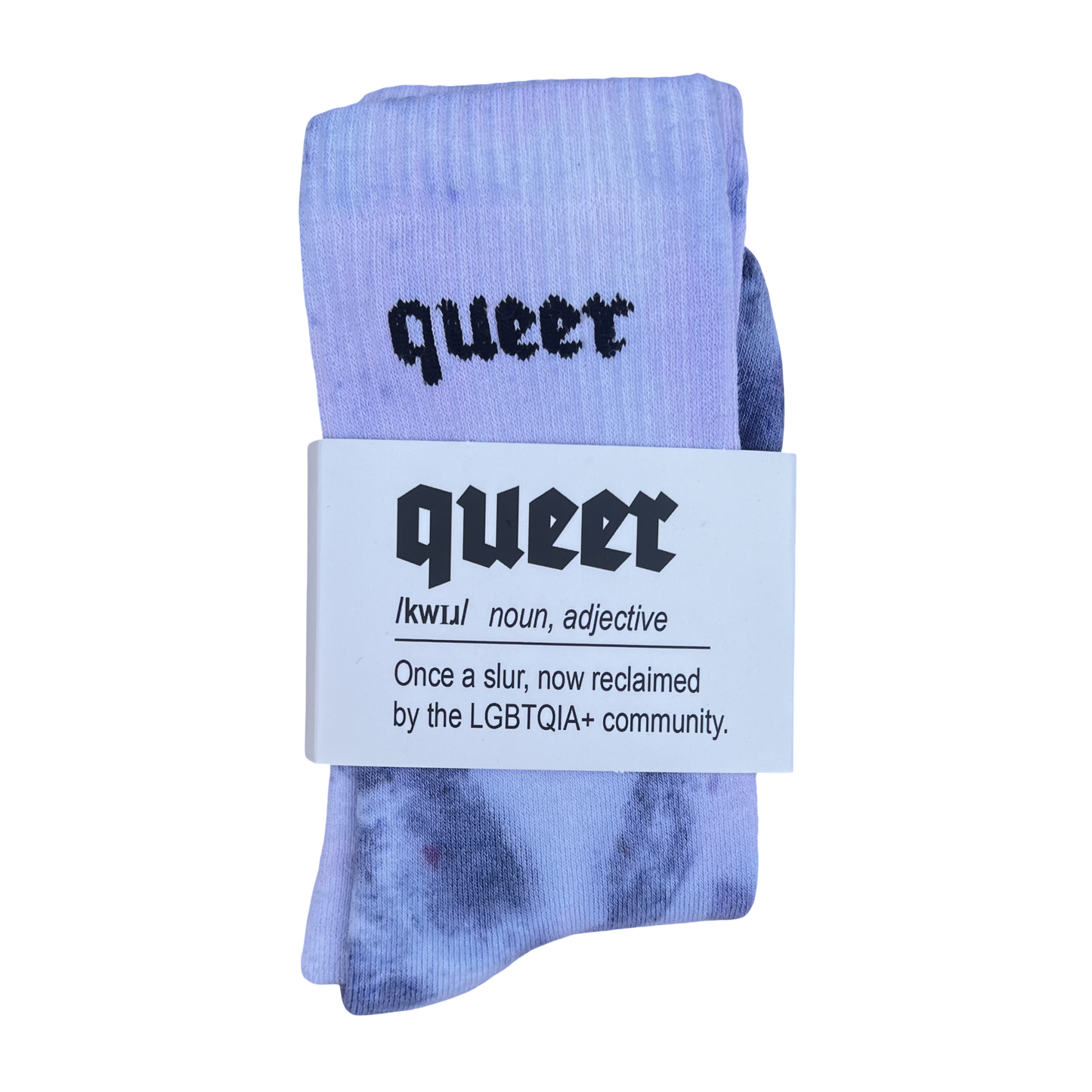 KK Socks "queer" Tie Dye