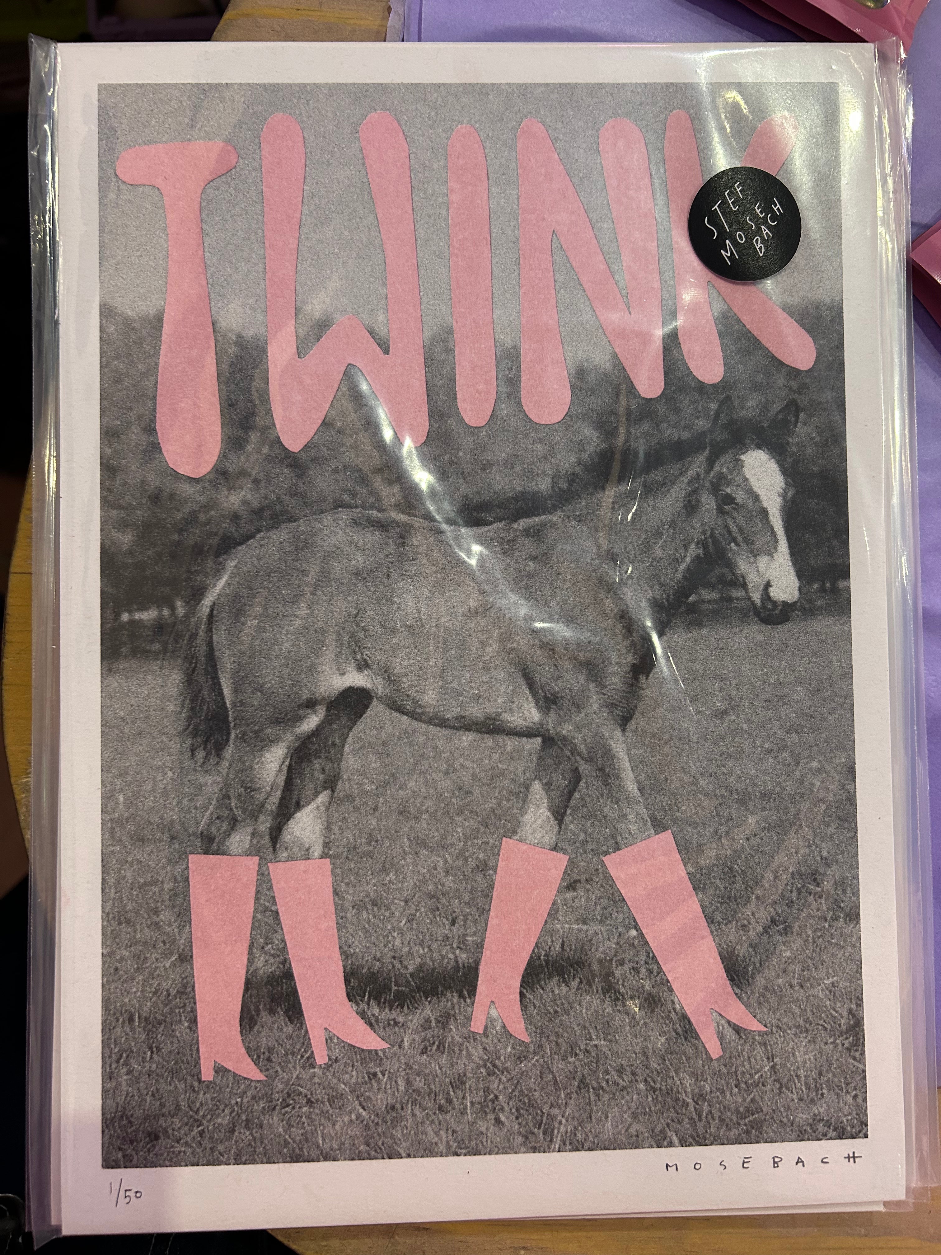 Twink - Riso Print by Stef Mosebach