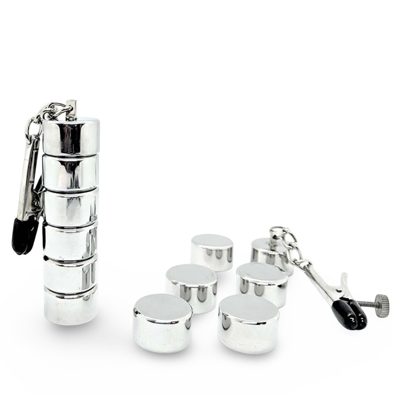Aligator Nipple Clamps with Weights Stainless Steel
