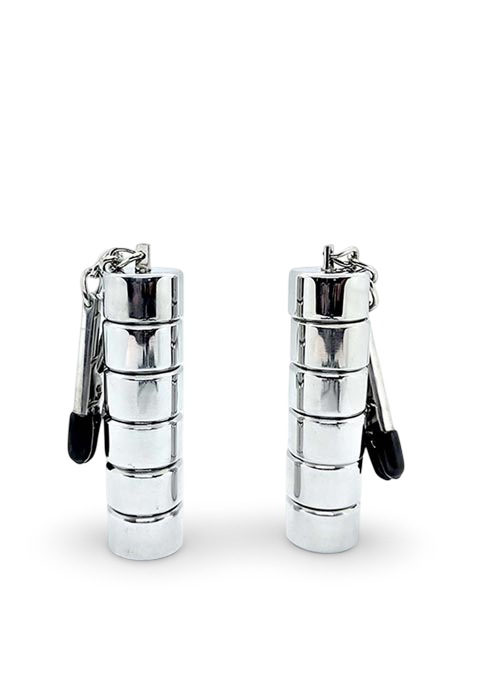 Aligator Nipple Clamps with Weights Stainless Steel