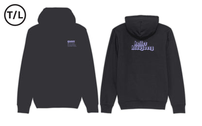 QUEER Keller Kreuzberg Hoodie black/lilac