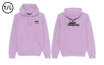 QUEER Keller Kreuzberg Hoodie lilac/black