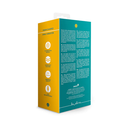 Pawn Shaped Anal Vibrator Peacock Plume