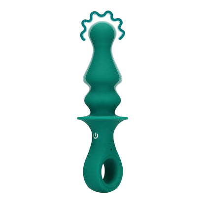Pawn Shaped Anal Vibrator Peacock Plume