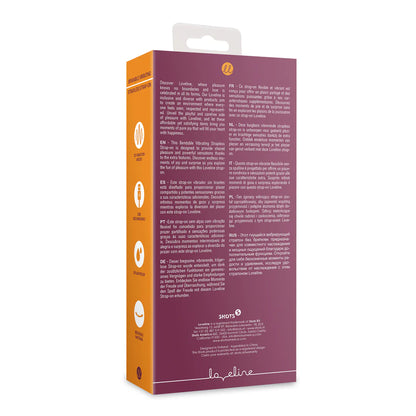 Bendable Vibrating Strapless Strap-on Merlot Grape
