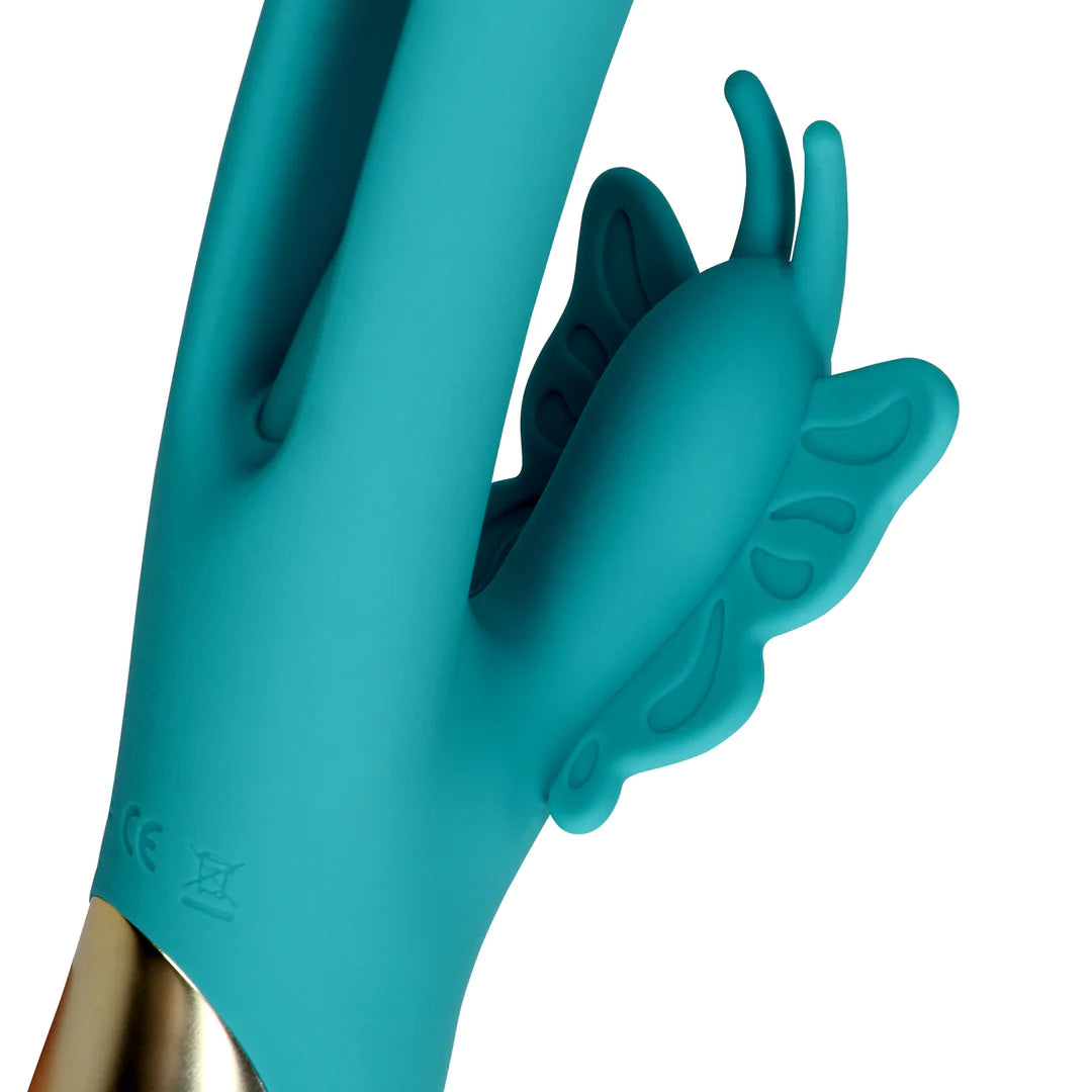 Flapping G-Spot Butterfly Vibrator Peacock Blue