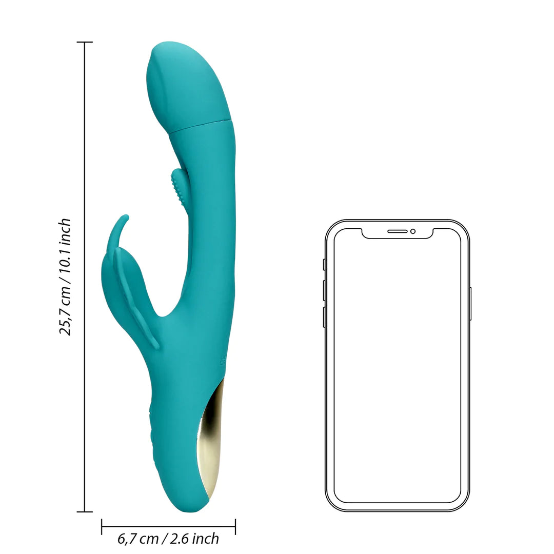 Flapping G-Spot Butterfly Vibrator Peacock Blue