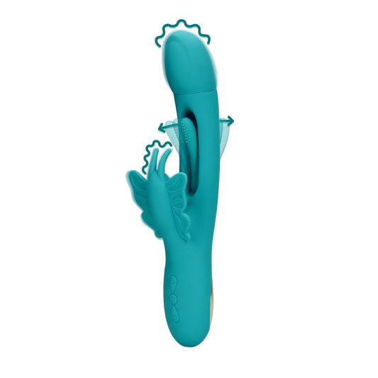 Flapping G-Spot Butterfly Vibrator Peacock Blue