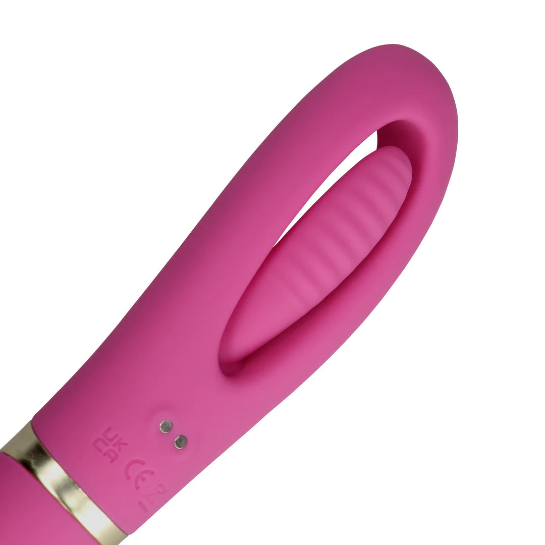 Double-Sided Flapping and G-Spot Vibrator Exuberant Pink