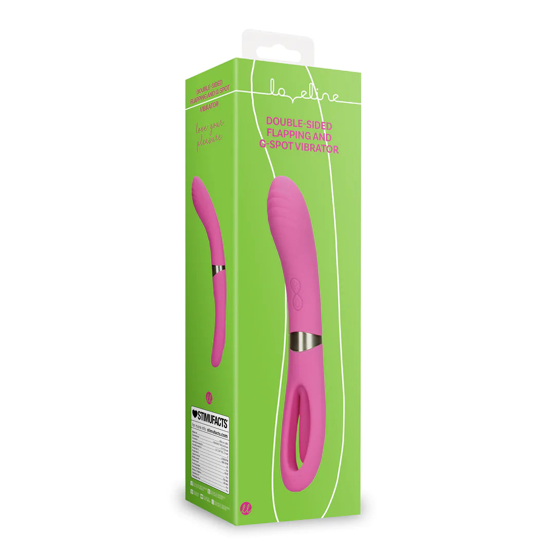 Double-Sided Flapping and G-Spot Vibrator Exuberant Pink