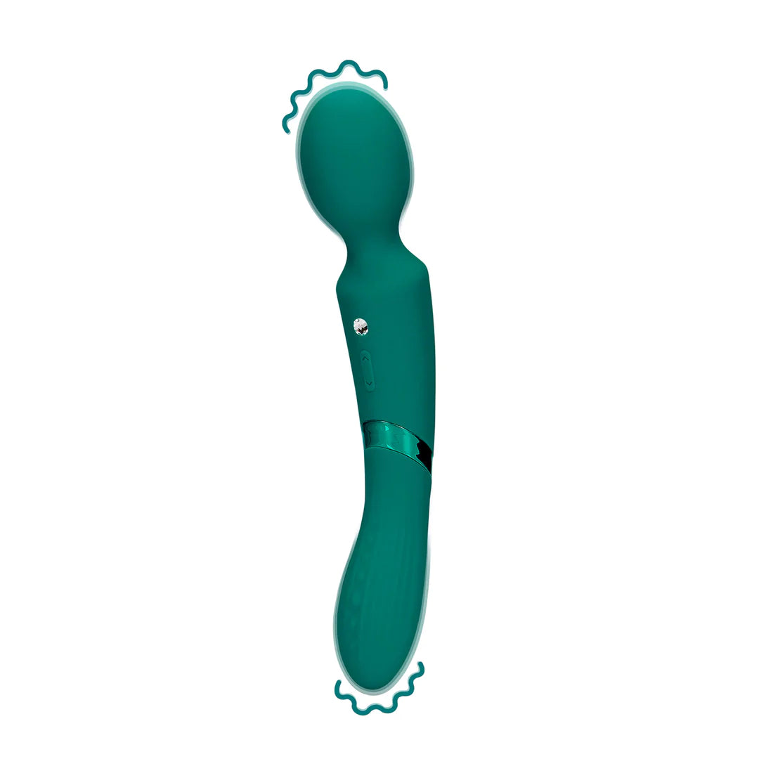 Double-Sided Vibrating Wand Green Gable