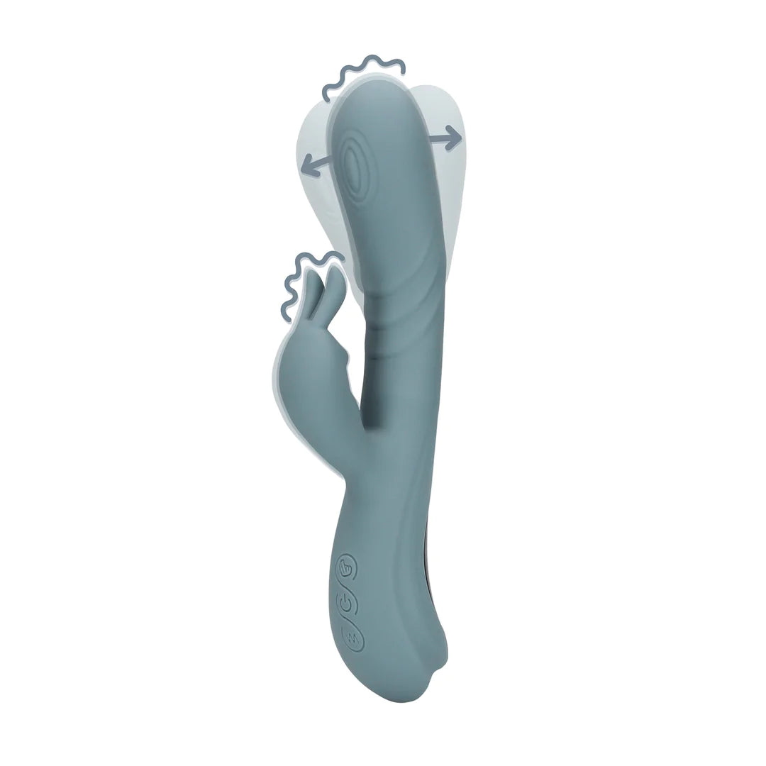 Fingering Motion Rabbit Vibrator Weathervane Grey