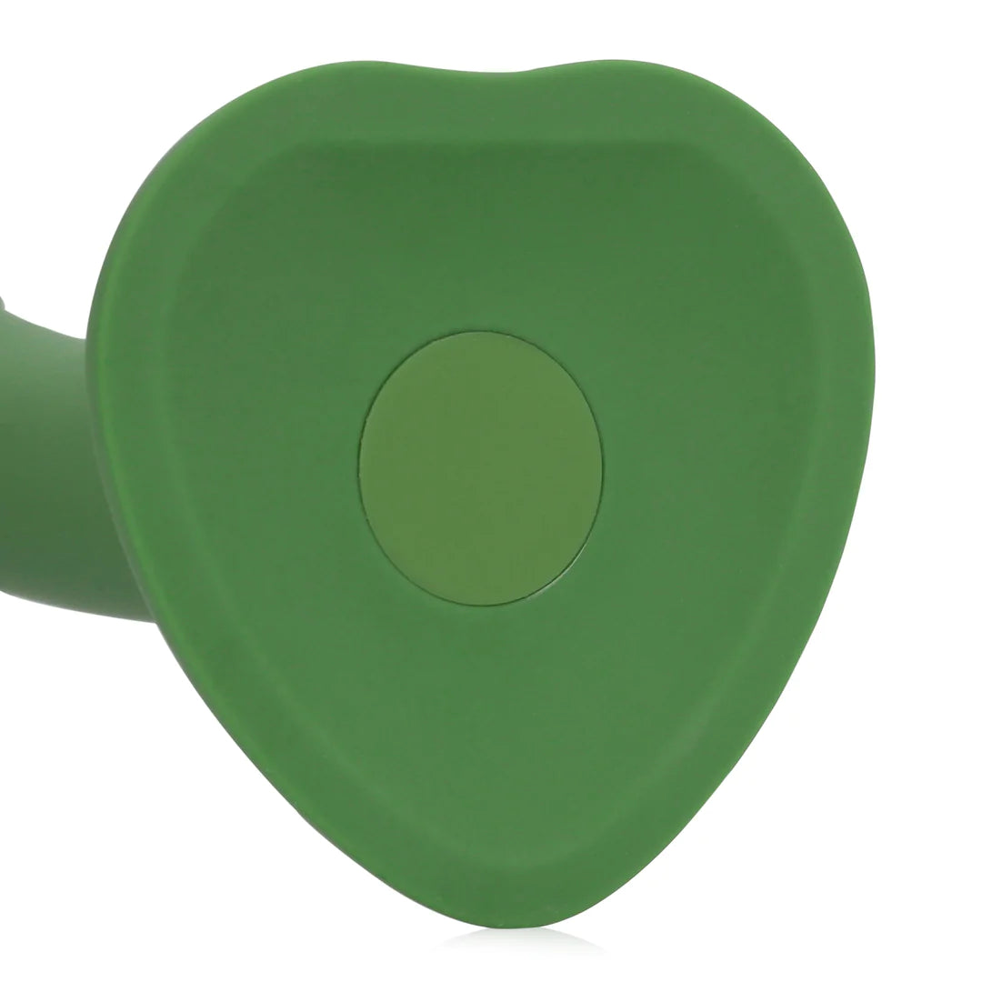 Non-Phallic Vibrating Dildo Small Forest Green