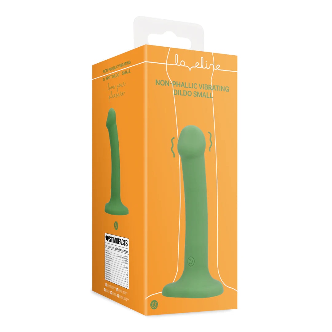 Non-Phallic Vibrating Dildo Small Forest Green