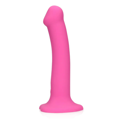 Non-Phallic Vibrating Dildo Medium Powerful Pink