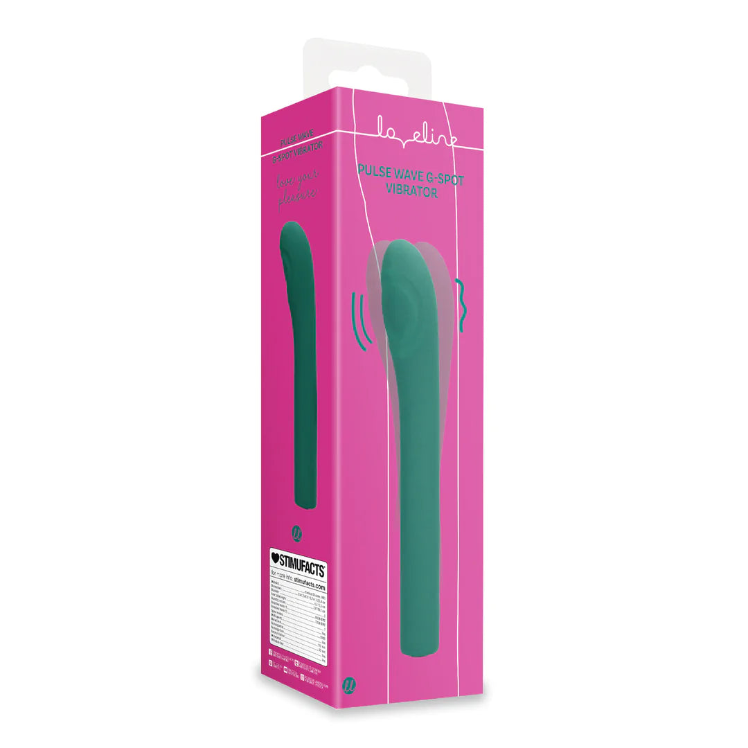 Pulse Wave G-Spot Vibrator Green Crystal