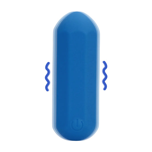 Hexagon Shaped Bullet Vibrator Jetset Blue