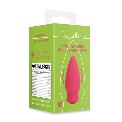 Cone Shaped Bullet Vibrator Blushing Red