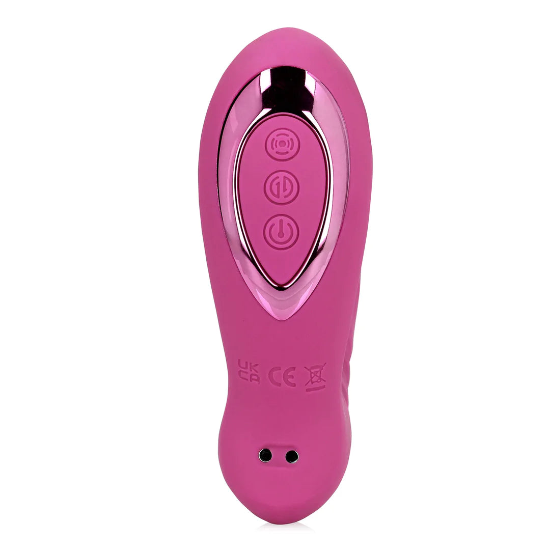 Thrusting and Tapping Vibrator - Powerful Pink