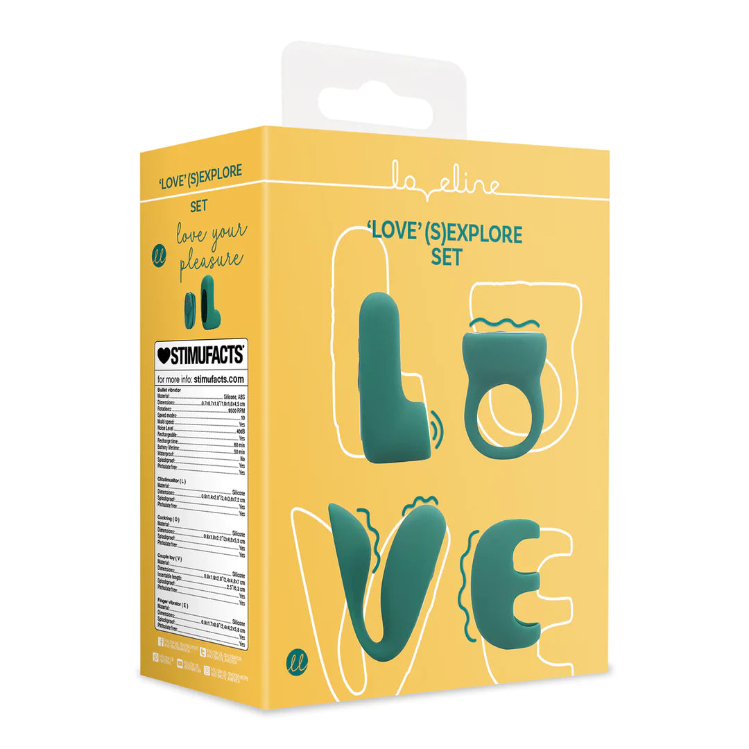 LOVE' (S)explore Set Green Crystal