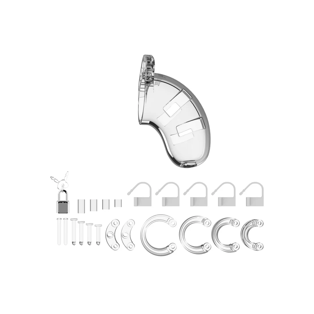 Chastity Cage "Model 01" 9 cm Polycarbonate Clear