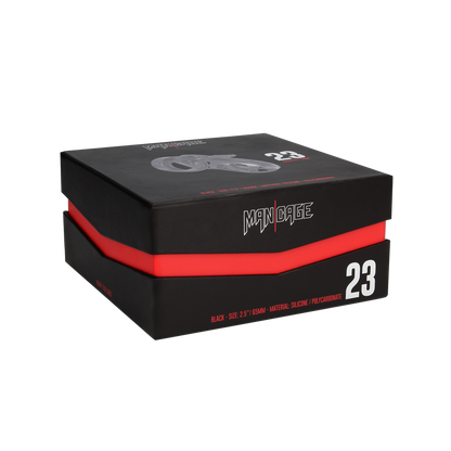 Chastity Cage "Model 23" 6.5 cm Silicone Black