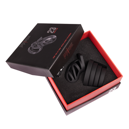 Chastity Cage "Model 23" 6.5 cm Silicone Black