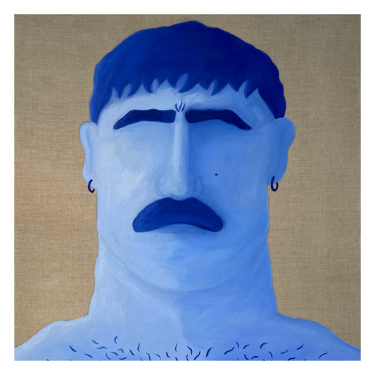 Bababoi "Blue Man 01" 21x21 cm