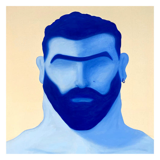 Bababoi "Blue Man 03" 21x21 cm