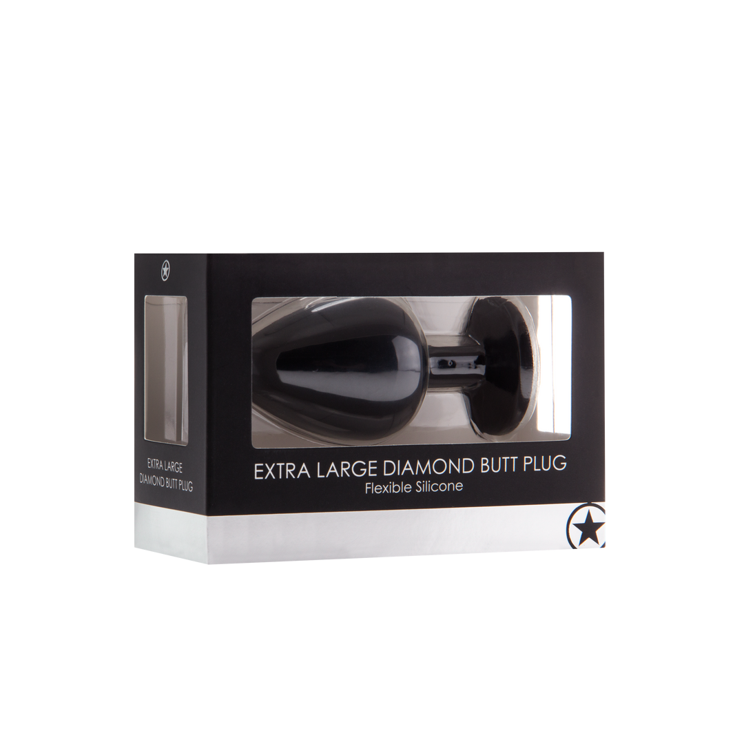 Diamond Butt Plug Large Silicone