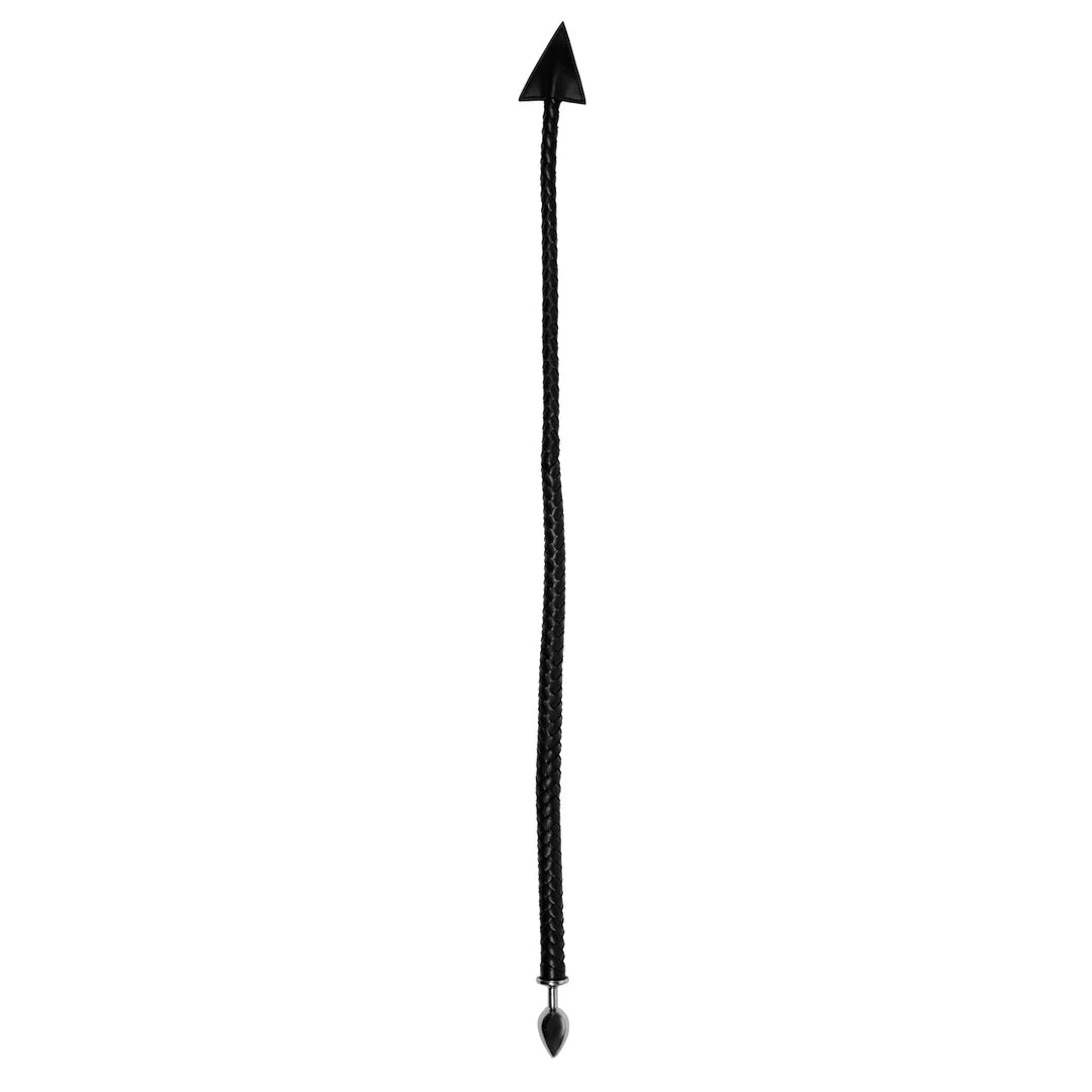 Metal Anal Plug Devil's Tail Black