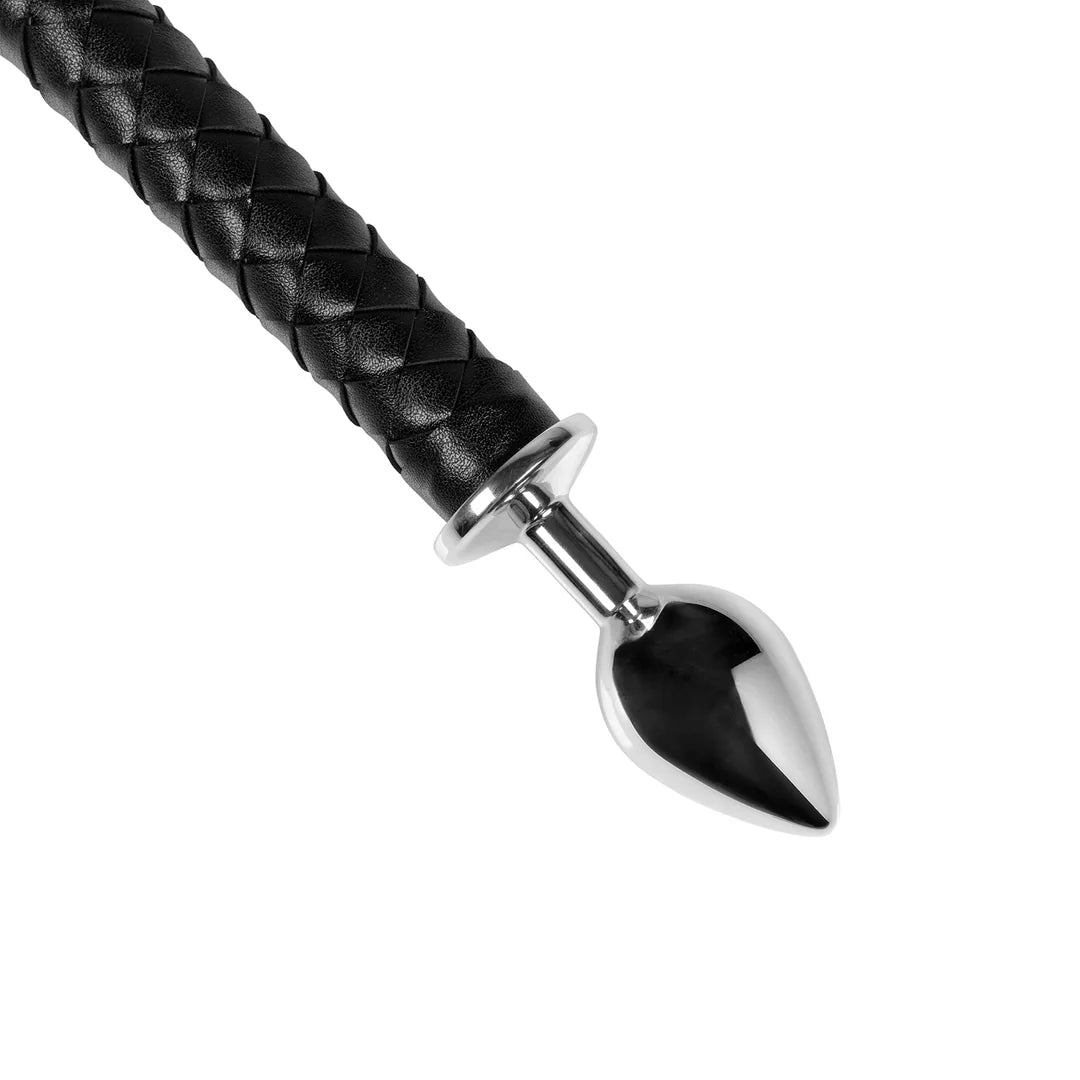 Metal Anal Plug Devil's Tail Black