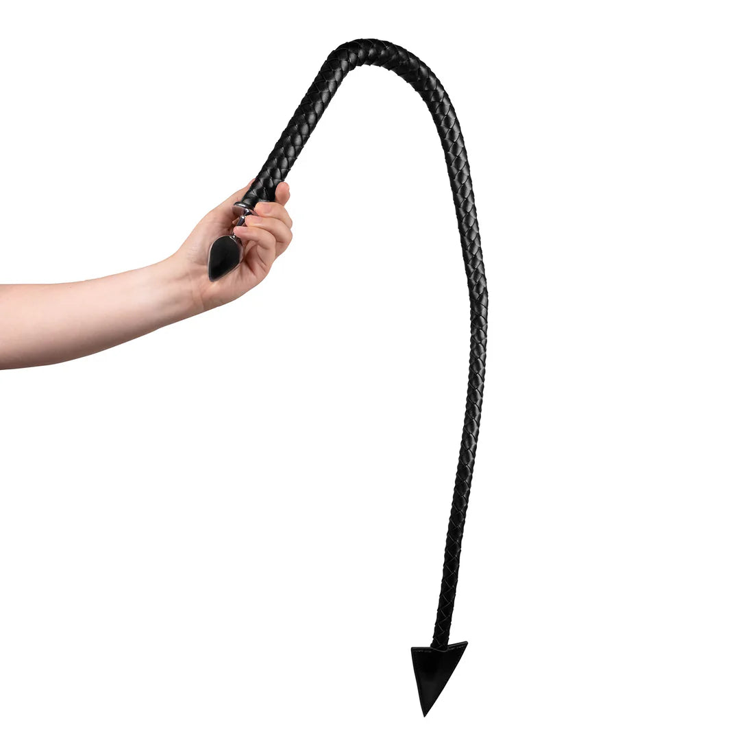 Metal Anal Plug Devil's Tail Black
