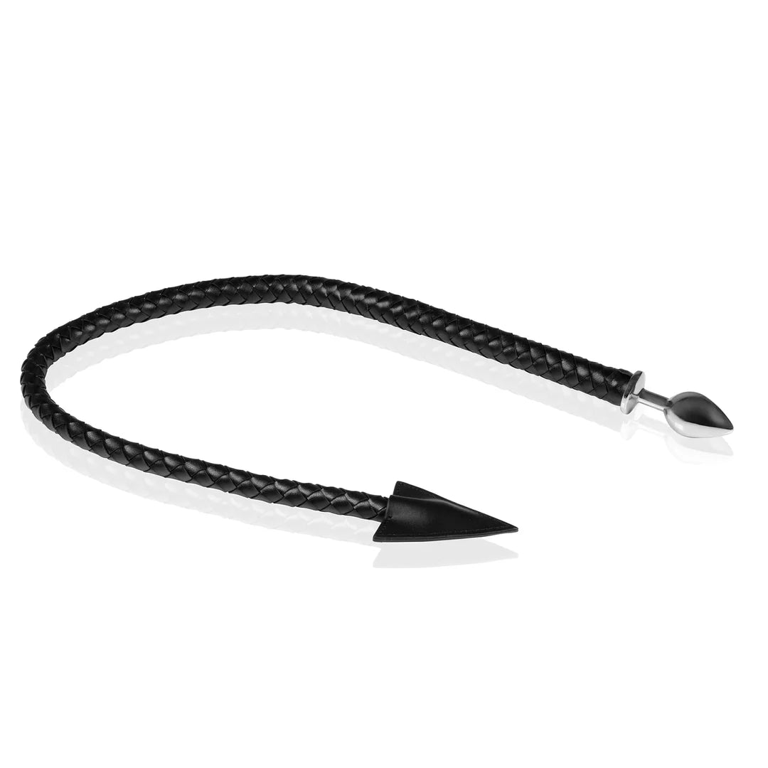 Metal Anal Plug Devil's Tail Black