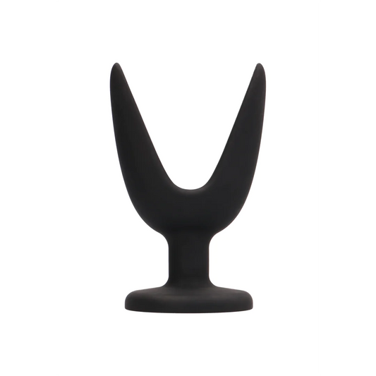 Split Butt Plug 10 cm Black