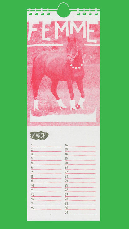 Queer Horses Riso Kalender