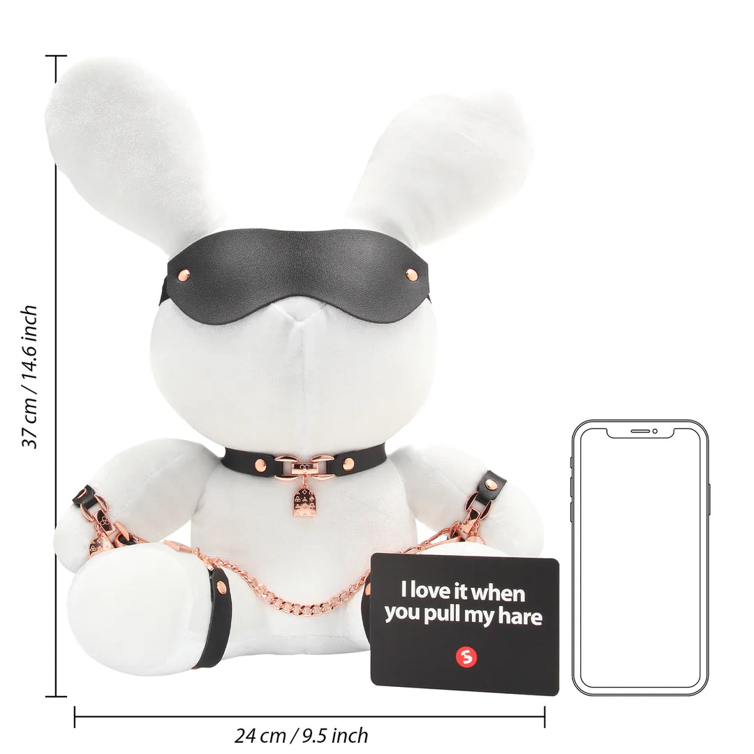 Bondage Rabbit Plush Velvet White