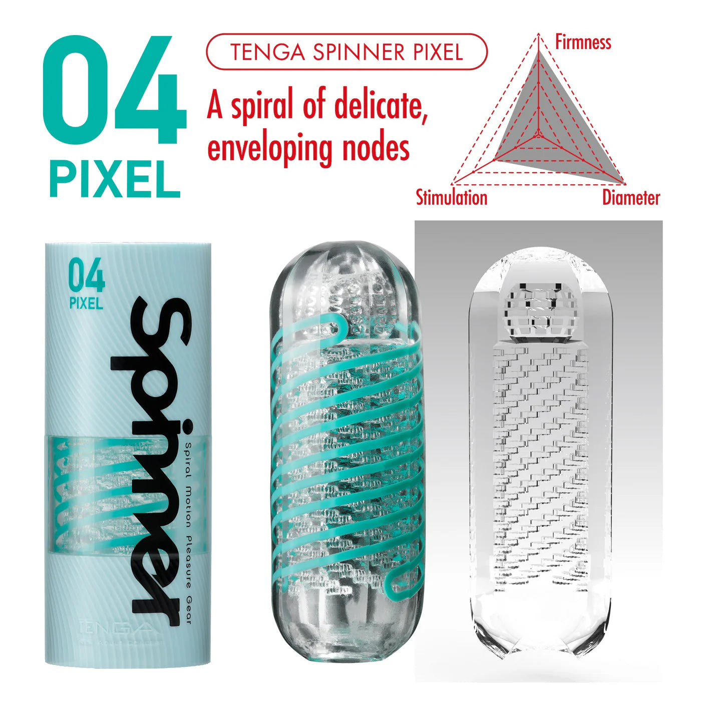 SPINNER "04 PIXEL" Masturbator
