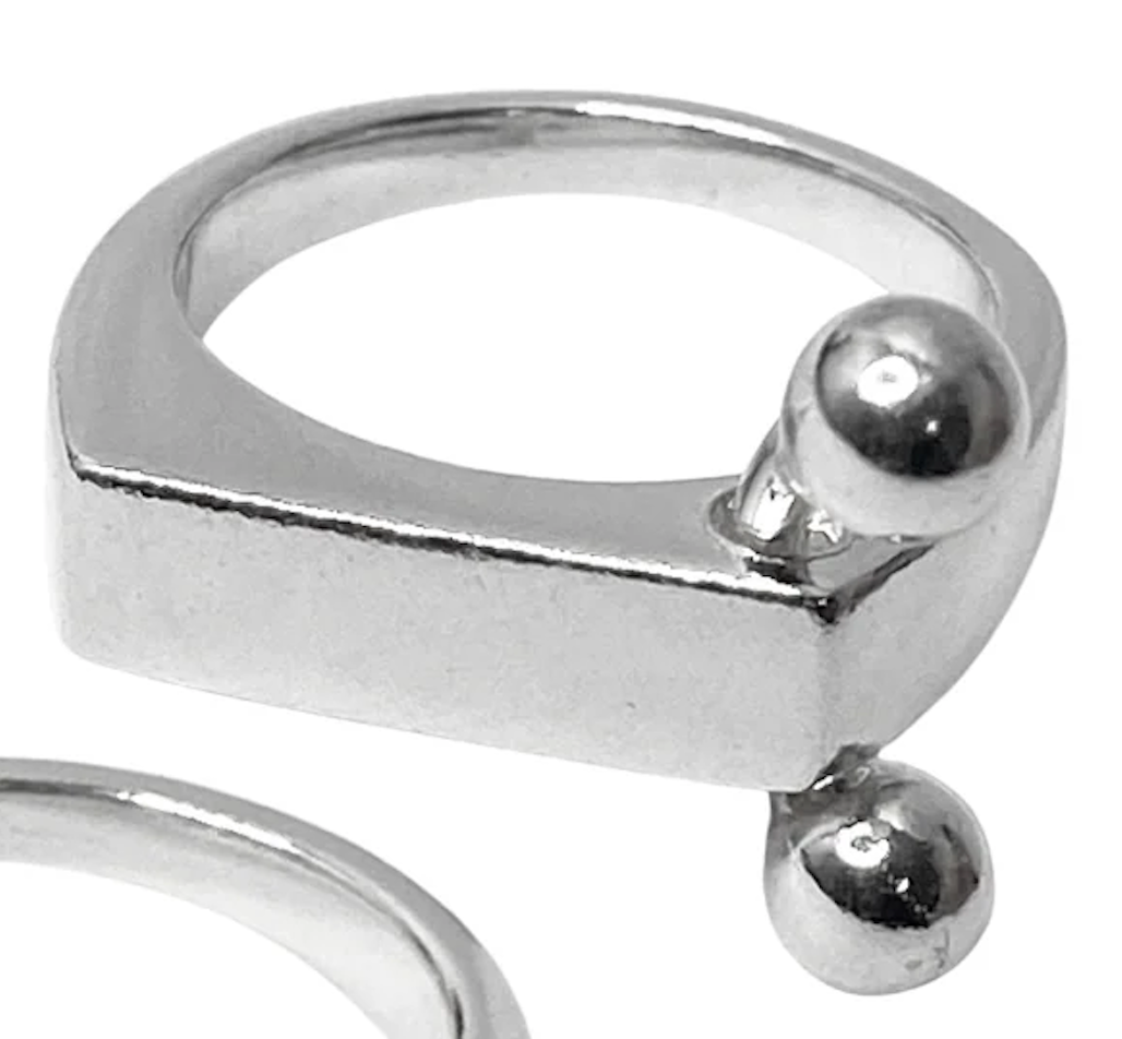 'Zero' Sterling Silver Ring - Kick In The Eye