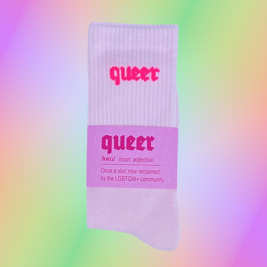 QUEER Socks - Pink / Neon Fuchsia