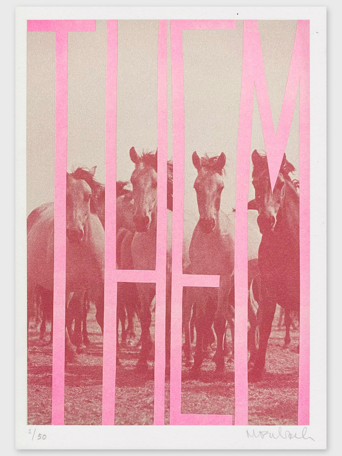 "Them" Riso Print by Stef Mosebach