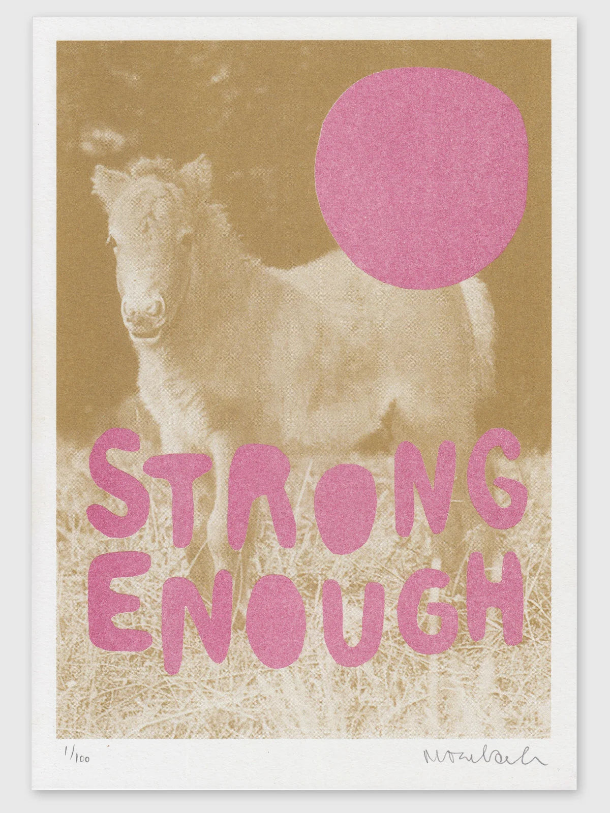 Strong Enough - Riso Print by Stef Mosebach