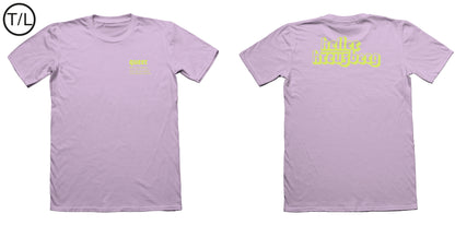 QUEER Keller Kreuzberg T-shirt lilac/lime (Wide CUT)