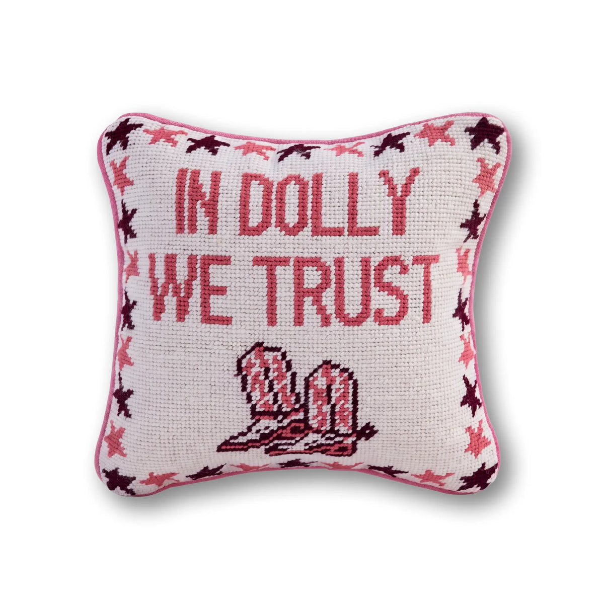 Trust Dolly Needlepoint Pillow